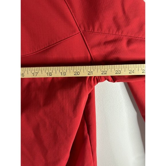 Under Armor Softshell Jacket Size Large L Soft Shell Red Gray Full Zip Coat - Picture 9 of 12